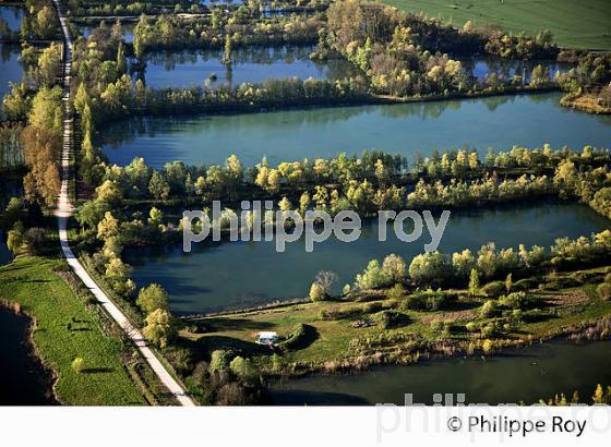 LAC DE GRAVIERE, PAYSAGE DE L'AUXERROIS, YONNE, BOURGOGNE. (89F01422.jpg)