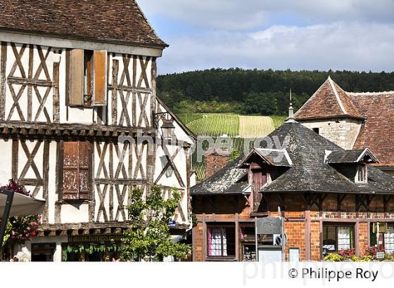 LE  VILLAGE DE  CHABLIS,  ET VIGNOBLE, YONNE, BOURGOGNE, (89F01728.jpg)