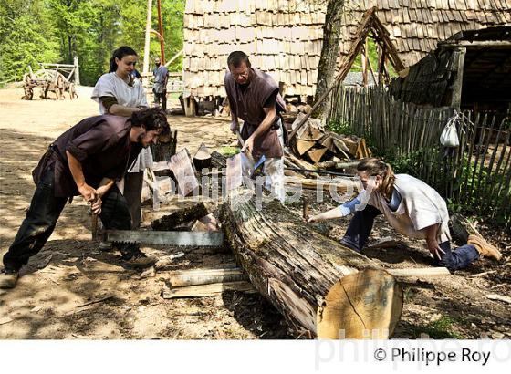 CHANTIER DU CHATEAU DE GUEDELON, TREGNY, LA PUISAYE ,  YONNE, BOURGOGNE. (89F02013.jpg)