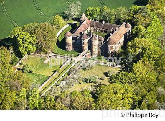 LE CHATEAU-FORT DE RATILLY, TREIGNY, COLLINES DE LA  PUISAYE, YONNE , BOURGOGNE. (89F02236.jpg)