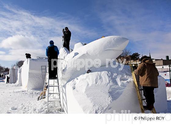 CONCOURS DE SCULPTURE SUR NEIGE, CARNAVAL DE QUEBEC (CA001208.jpg)