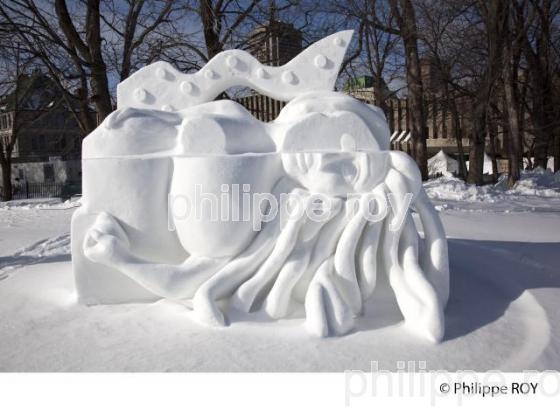CONCOURS DE SCULPTURE SUR NEIGE, CARNAVAL DE QUEBEC (CA001234.jpg)