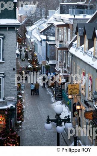 QUARTIER DU PETIT CHAMPLAIN EN HIVER , QUEBEC (CA001703.jpg)