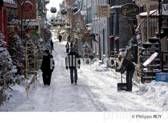 QUARTIER DU PETIT CHAMPLAIN EN HIVER , QUEBEC (CA001704.jpg)