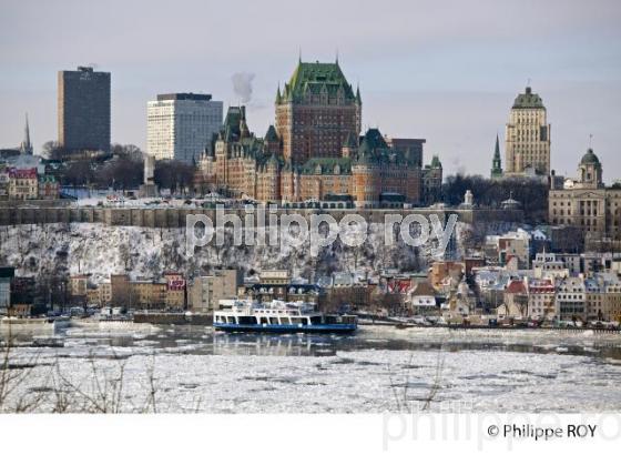 VILLE DE QUEBEC ET LE FLEUVE SAINT LAURENT EN HIVER (CA001939.jpg)