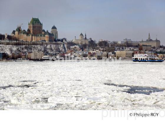 VILLE DE QUEBEC ET LE FLEUVE SAINT LAURENT EN HIVER (CA002005.jpg)