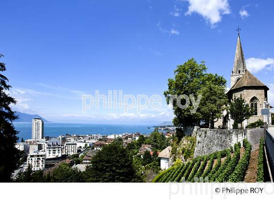 PANORAMA, EGLISE SAINT VINCENT, VIGNOBLE VAUDOIS, MONTREUX, SUISSE (CH001713.jpg)