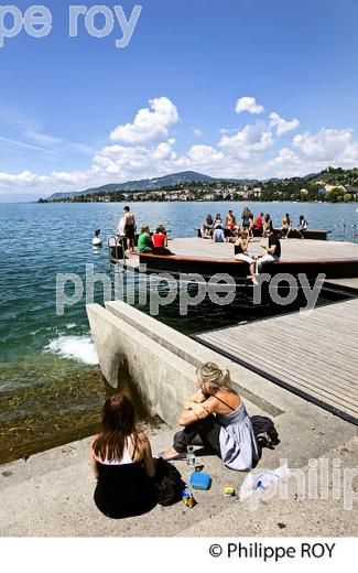 PROMENADE, TOURISME, QUAI, MONTREUX, LAC LEMAN, SUISSE (CH001739.jpg)