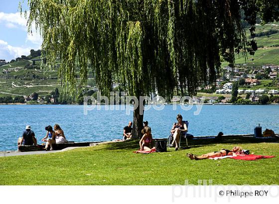 PLAGE, TOURISME, QUAI DE VEVEY, LAC LEMAN (CH001825.jpg)