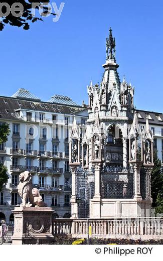 MONUMENT BRUNSWICK, VILLE DE GENEVE, LAC LEMAN, SUISSE. (CH002723.jpg)
