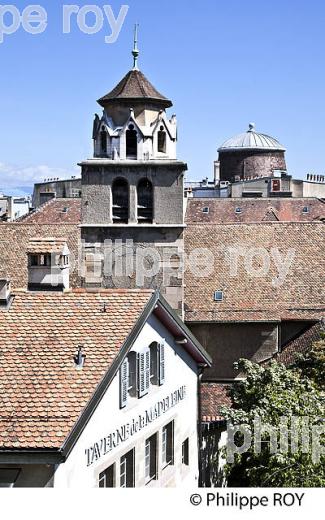 TEMPLE DE LA MADELEINE, VILLE DE GENEVE, LAC LEMAN, SUISSE. (CH002726.jpg)