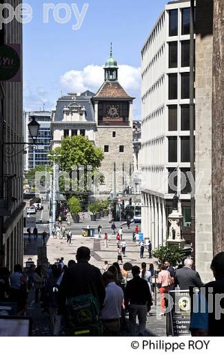 RUE DE LA MONNAIE, VILLE DE GENEVE, LAC LEMAN, SUISSE. (CH002737.jpg)