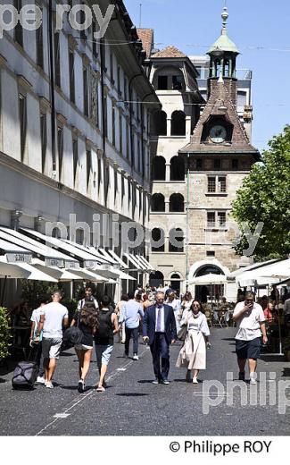 PLACE DU MOLARD, VILLE DE GENEVE, LAC LEMAN, SUISSE. (CH002809.jpg)