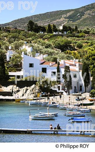 MAISON DE SALVADOT DALI, PORTLLIGAT, VILLAGE DE CADAQUES,  COSTA BRAVA, GERONE, CATALOGNE. (ES002006.jpg)