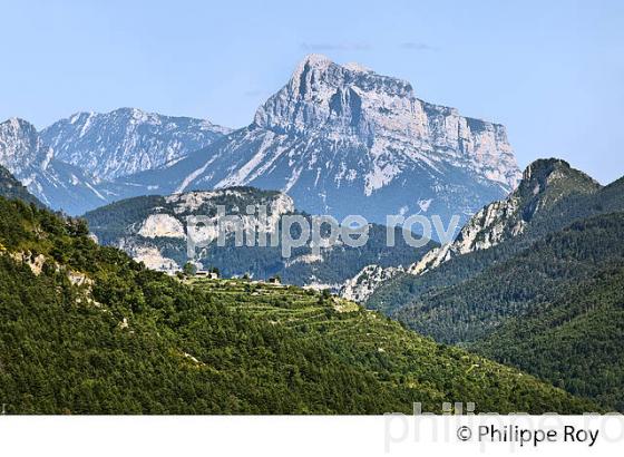 PYRENEES ARAGONAISES, VILLAGE DE FANLO,  RIO VELLOS, CANYON DE ANISCLO,ARAGON, ESPAGNE. (ES02630.jpg)