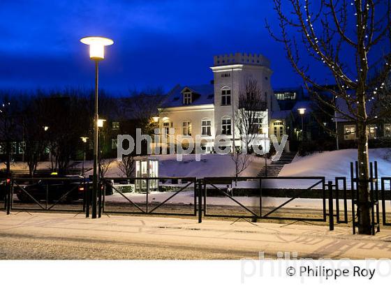 REYKJAVIK LA NUIT EN HIVER, ISLANDE (IS000303.jpg)