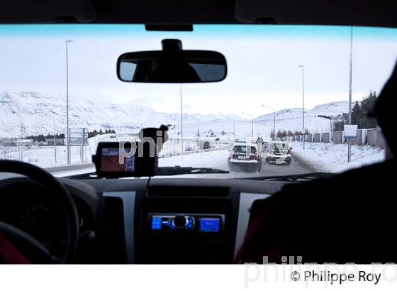 CONDUITE SUR  NEIGE, REYKJAVIK , ISLANDE (IS000311.jpg)