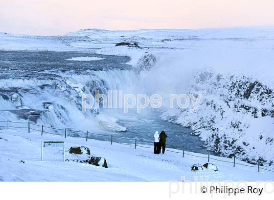 CASCADE DE GULLFOSS EN HIVER, SUDURLAND, ISLANDE (IS000539.jpg)