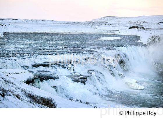 CASCADE DE GULLFOSS EN HIVER, SUDURLAND, ISLANDE (IS000540.jpg)