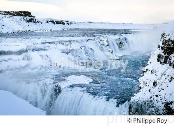 CASCADE DE GULLFOSS EN HIVER, SUDURLAND, ISLANDE (IS000601.jpg)