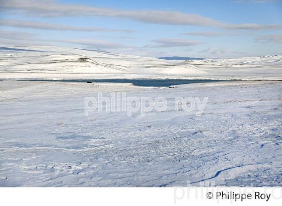 PAYSAGE D' HIVER, LAC HRAUNEYJALON, MASSIF  DU LANDMANNALAUGAR, SUDURLAND, ISLANDE (IS000829.jpg)