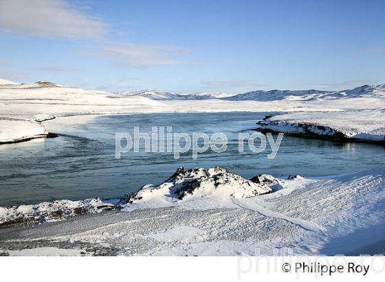 PAYSAGE D' HIVER, LAC HRAUNEYJALON, MASSIF  DU LANDMANNALAUGAR, SUDURLAND, ISLANDE (IS000830.jpg)
