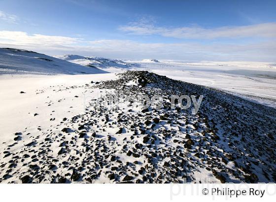 PAYSAGE D' HIVER, LAC HRAUNEYJALON, MASSIF  DU LANDMANNALAUGAR, SUDURLAND, ISLANDE (IS000834.jpg)