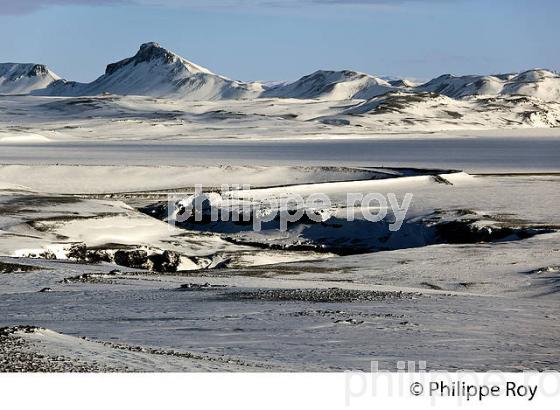 PAYSAGE D' HIVER, LAC HRAUNEYJALON, MASSIF  DU LANDMANNALAUGAR, SUDURLAND, ISLANDE (IS000838.jpg)