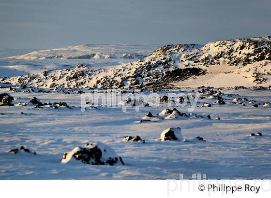 PAYSAGE D' HIVER, MASSIF  DU LANDMANNALAUGAR, SUDURLAND, ISLANDE (IS000939.jpg)