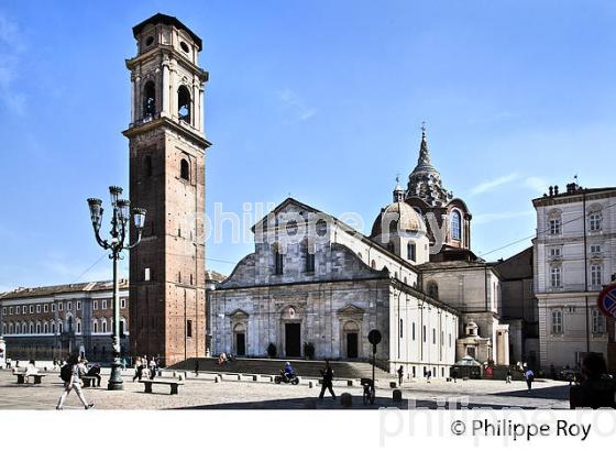 LA CATHEDRALE  , VIEILLE VILLE DE TURIN, ITALIE. (IT001008.jpg)