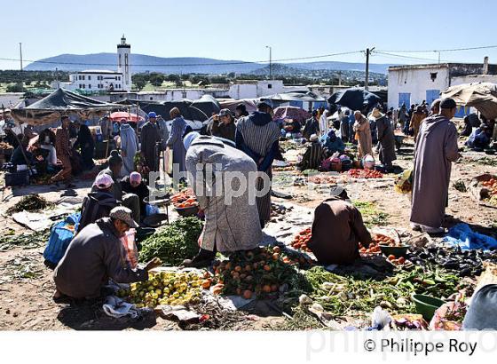 MARCHE DU VILLAGE DE TUDZI ,PROVINCE D' ESSAOUIRA, COTE ATLANTIQUE, MAROC. (MA000331.jpg)